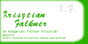krisztian falkner business card